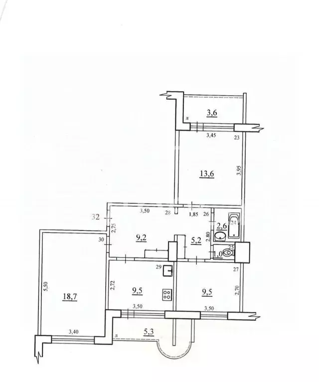 3-к кв. Самарская область, Самара просп. Карла Маркса, 472 (73.8 м) - Фото 2