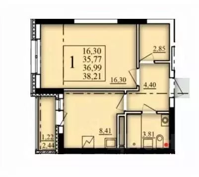 1-к кв. Башкортостан, Уфа Затон-Восточный жилрайон, Паруса жилой ... - Фото 0