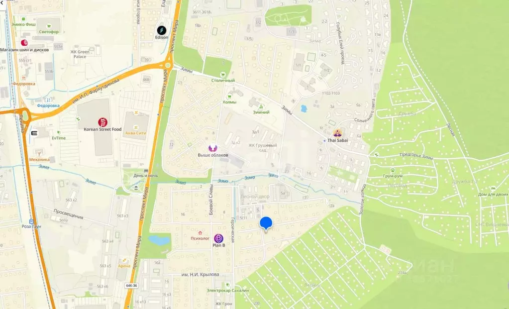 Дом в Сахалинская область, Южно-Сахалинск ул. Спортивная, 7 (900 м) - Фото 2