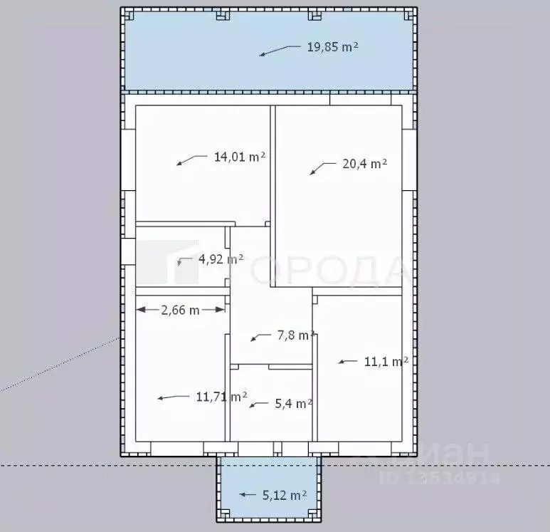 Дом в Алтайский край, Барнаул городской округ, пос. Центральный ул. ... - Фото 2