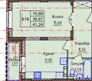 1-к кв. Ярославская область, Ярославский муниципальный округ, пос. ... - Фото 2