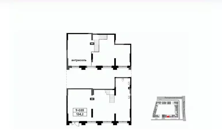 Торговая площадь в Москва Прокшино жилой комплекс (134 м) - Фото 2