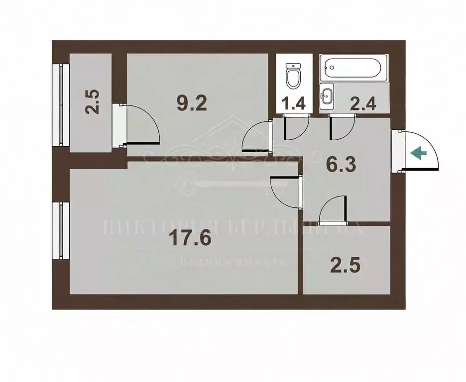 1-к кв. Санкт-Петербург Московский просп., 73к5 (39.5 м) - Фото 2