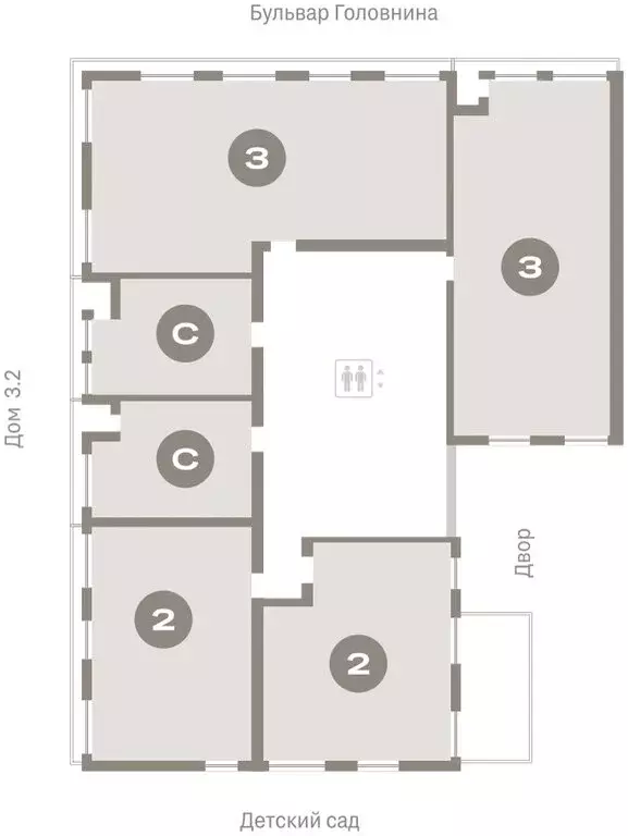 2-комнатная квартира: Санкт-Петербург, Василеостровский район, ЖК ... - Фото 2