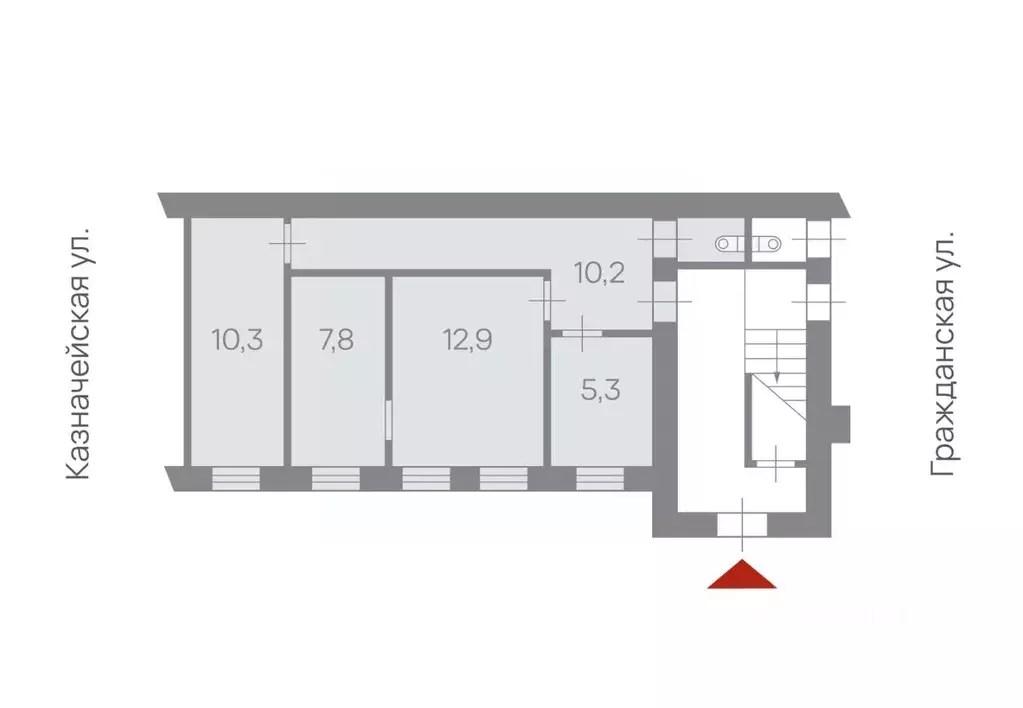 Офис в Санкт-Петербург Гражданская ул., 8 (47 м) - Фото 2