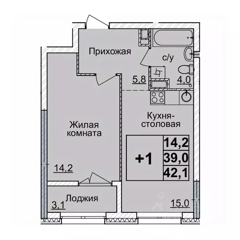 1-к кв. Нижегородская область, Нижний Новгород Горизонты Нижнего жилой ... - Фото 0