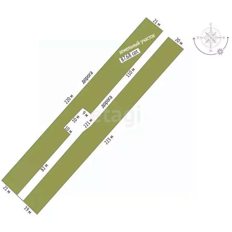 Участок в Пермский край, Добрянский муниципальный округ, д. Гари  ... - Фото 1