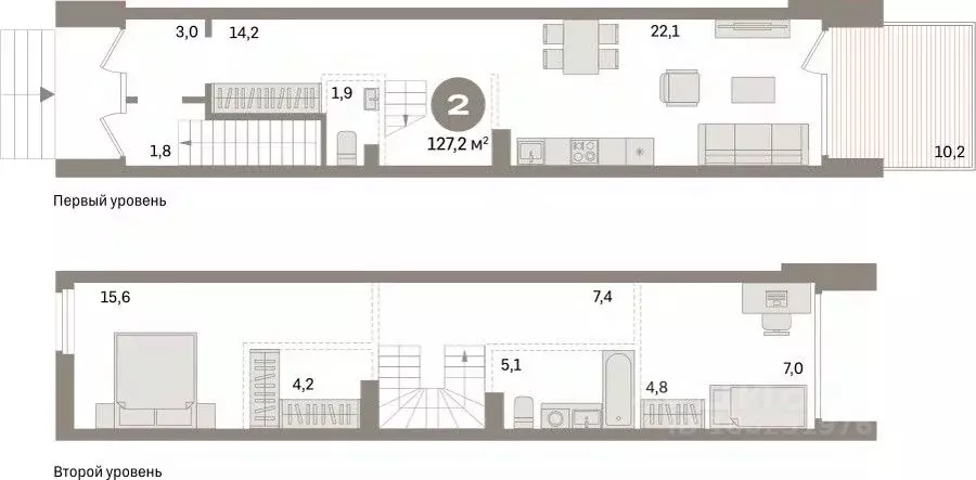 2-к кв. свердловская область, екатеринбург ул. шаумяна, 28 (127.2 м) - Фото 0