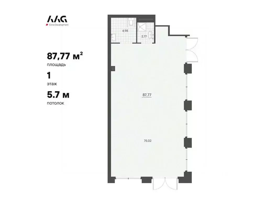 Офис в Санкт-Петербург Магнитогорская ул., 11с1 (83 м) - Фото 1