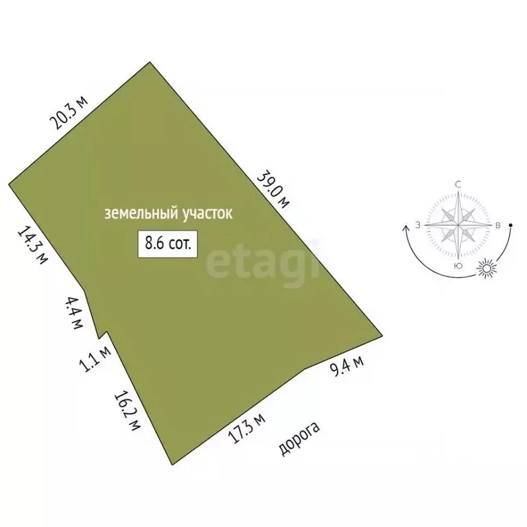 Участок в Пермский край, Пермский район, пос. Юго-Камский ул. Южная ... - Фото 2