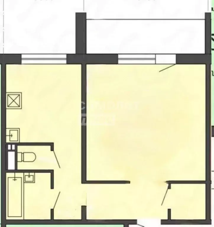 1-к кв. Челябинская область, Челябинск ул. Куйбышева, 9 (40.4 м) - Фото 2