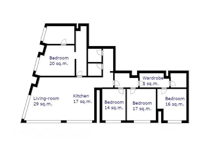 5-к кв. Москва Краснопресненская наб., 14Ак3 (172.0 м) - Фото 1