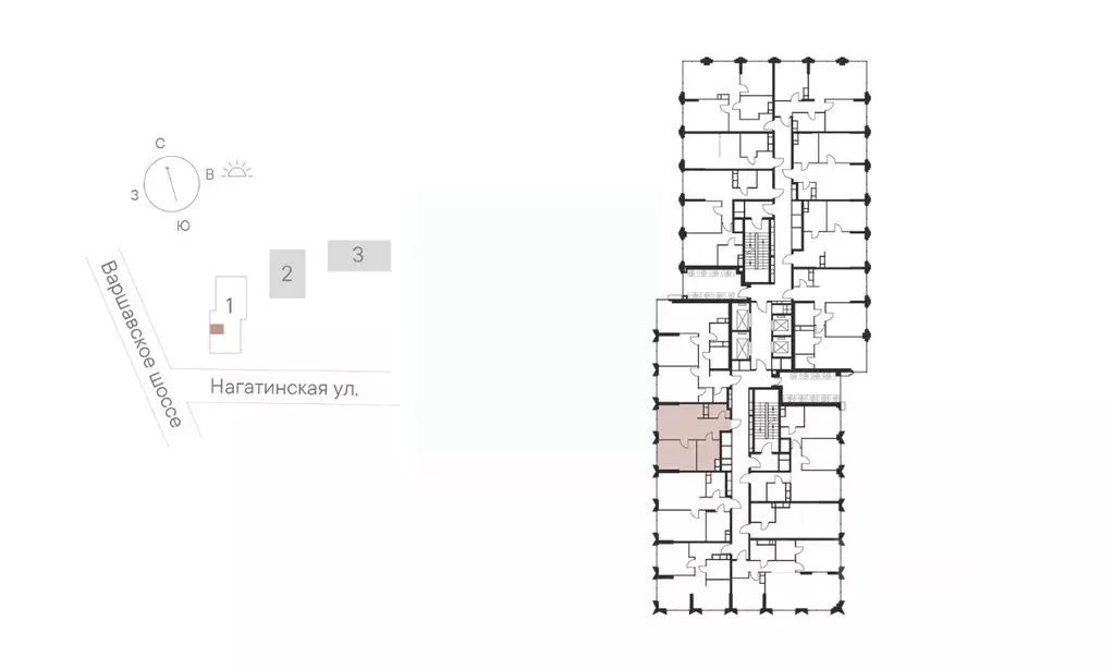 1-к кв. Москва Нагатинская ул., к1вл1 (42.43 м) - Фото 1