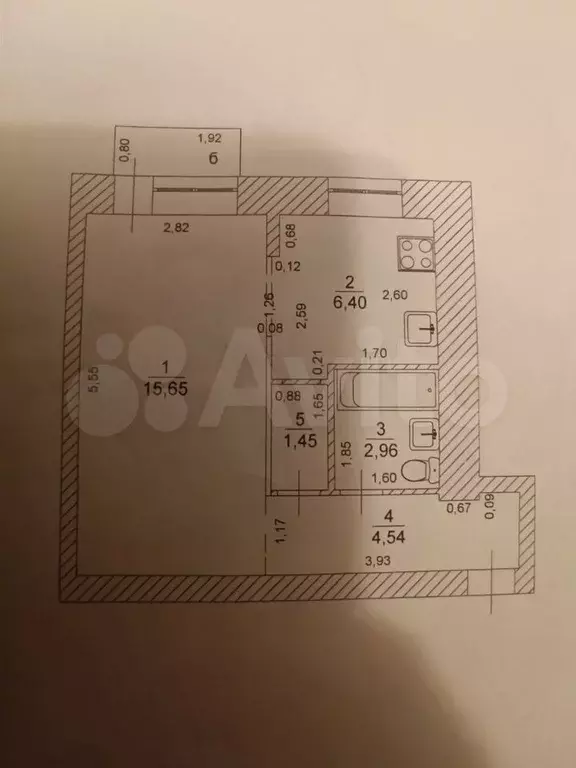 1-к. квартира, 31 м, 5/5 эт. - Фото 0