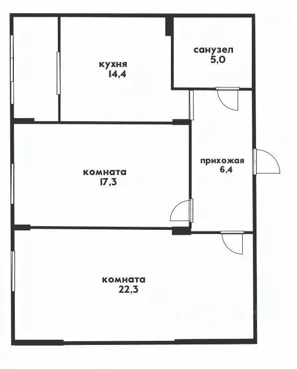 2-к кв. Краснодарский край, Геленджик Одесская ул., 3Ак7 (65.4 м) - Фото 2