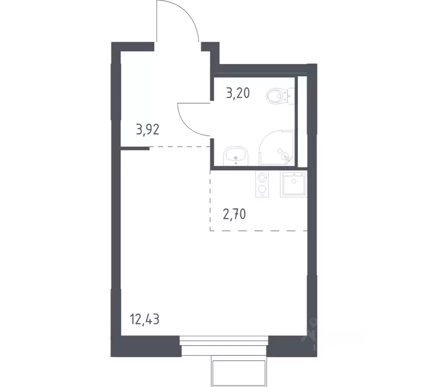 Студия Московская область, Химки Клязьма-Старбеево мкр, Ивакино кв-л, ... - Фото 0