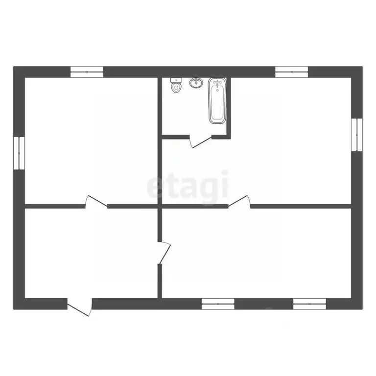 Дом в Крым, Сакский район, Суворовское с/пос, Заводское СПК ул. ... - Фото 2