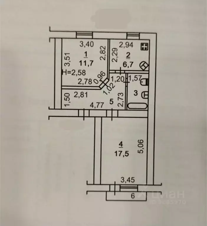 2-к кв. Ростовская область, Аксай Садовая ул., 14 (50.0 м) - Фото 2