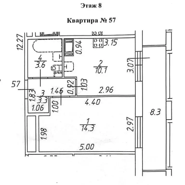 1-к кв. Санкт-Петербург Уральская ул., 25 (31.3 м) - Фото 2