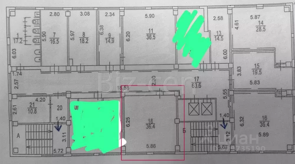 Офис в Москва ул. Семеновский Вал, 6ГС3 (36 м) - Фото 1