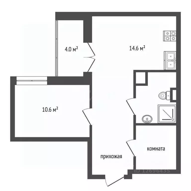 2-к кв. Московская область, Красногорск бул. Космонавтов, 17 (44.0 м) - Фото 1