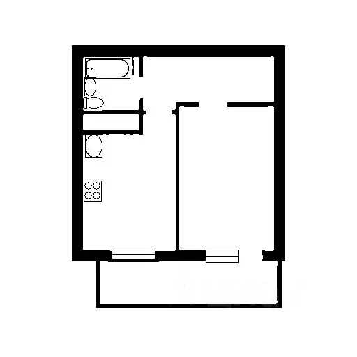 1-к кв. Краснодарский край, Краснодар Центральный мкр, ул. ... - Фото 2