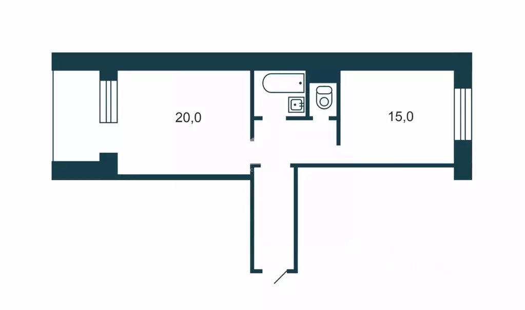 1-к кв. Новосибирская область, Новосибирск Вертковская ул., 121 (37.0 ... - Фото 2