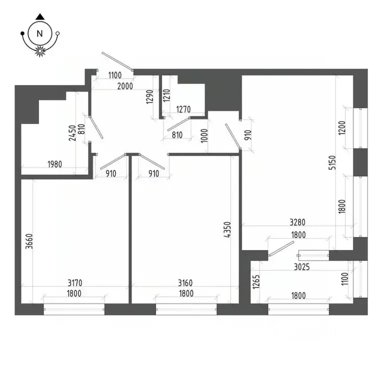 2-к кв. Санкт-Петербург бул. Измайловский, 9 (58.0 м) - Фото 1