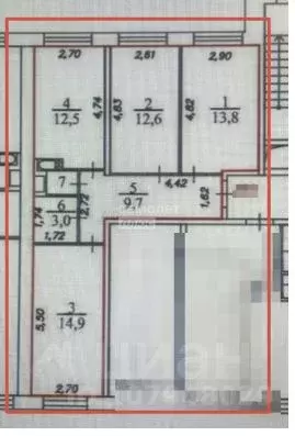 3-к кв. Москва ул. Народного Ополчения, 3 (67.6 м) - Фото 2