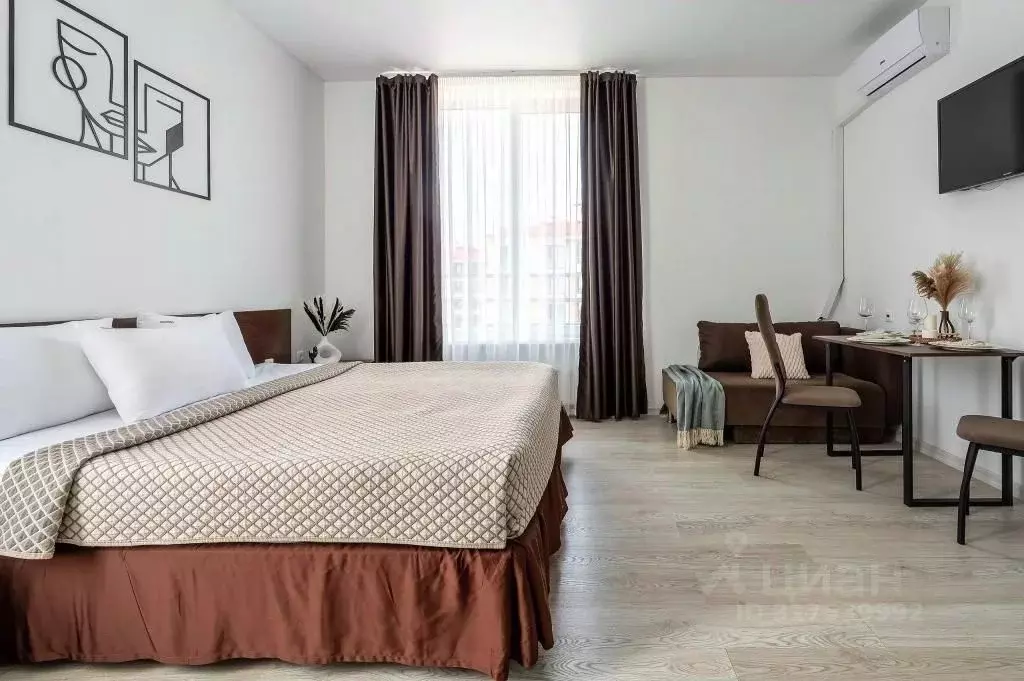 1-к кв. Краснодарский край, Сириус пгт ул. Шкиперская, 11 (27.0 м) - Фото 1
