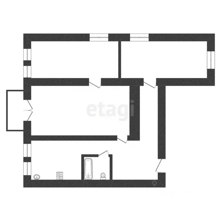 3-к кв. Иркутская область, Ангарск 30-й кв-л, 1 (75.0 м) - Фото 1