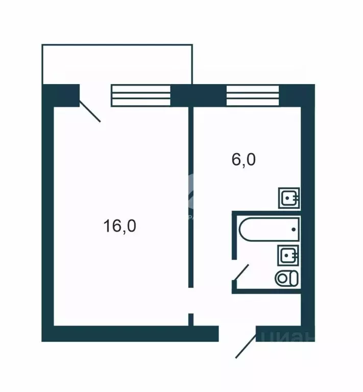 1-к кв. Новосибирская область, Искитим Комсомольская ул., 13 (30.0 м) - Фото 2