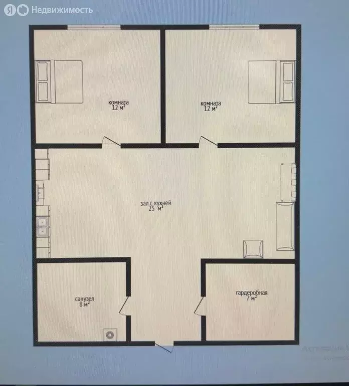 3-комнатная квартира: Махачкала, проспект Расула Гамзатова, 108 (64 м) - Фото 1