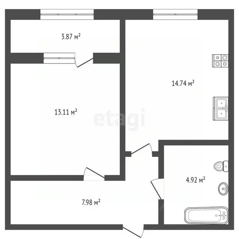 1-к кв. Краснодарский край, Геленджик ул. Витебская, 10к9 (42.0 м) - Фото 0
