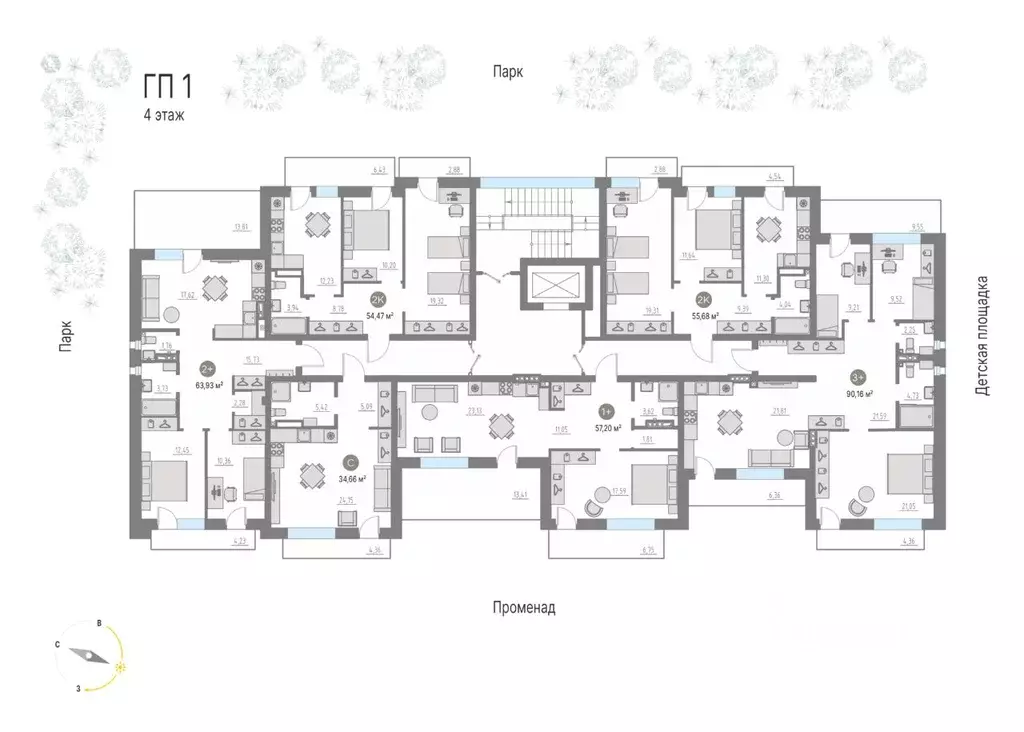 2-к кв. Тюменская область, Тюменский муниципальный округ, с. Кулаково ... - Фото 2