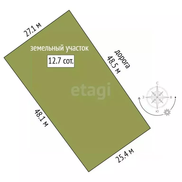 Участок в Севастополь Теремок садоводческое товарищество, 156 (12.7 ... - Фото 1