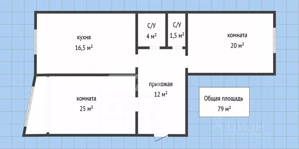 2-к кв. Дагестан, Махачкала ул. Хаджи Булача, 16Б (79.0 м) - Фото 2