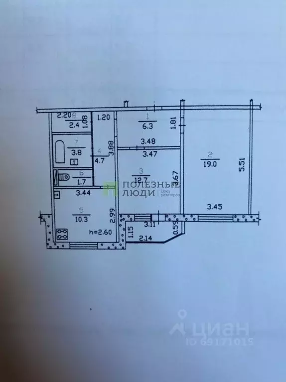 2-к кв. Орловская область, Орел Раздольная ул., 43А (60.8 м) - Фото 2