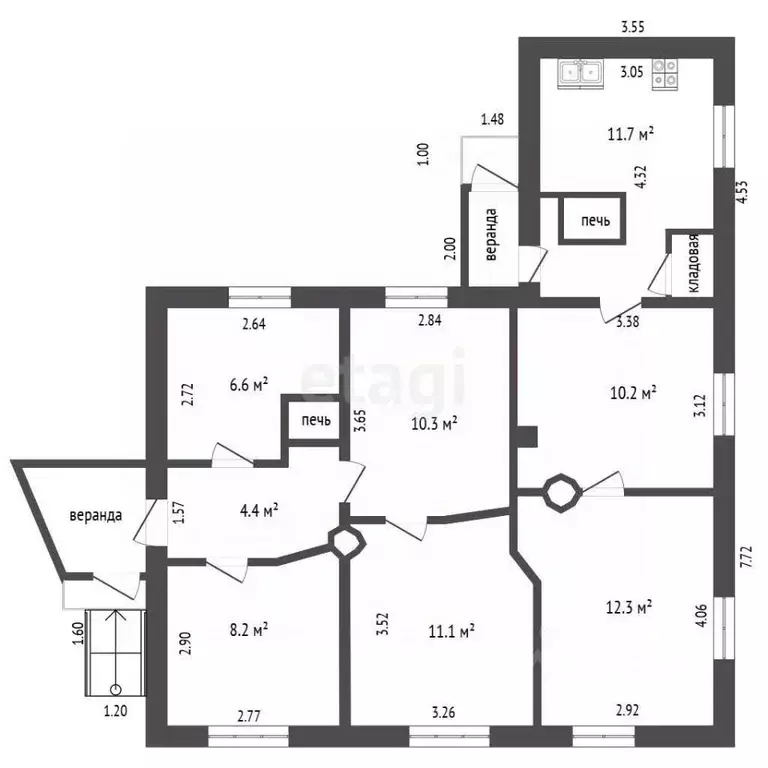 Дом в Псковская область, Псков Хлебный проезд, 15 (75 м) - Фото 1