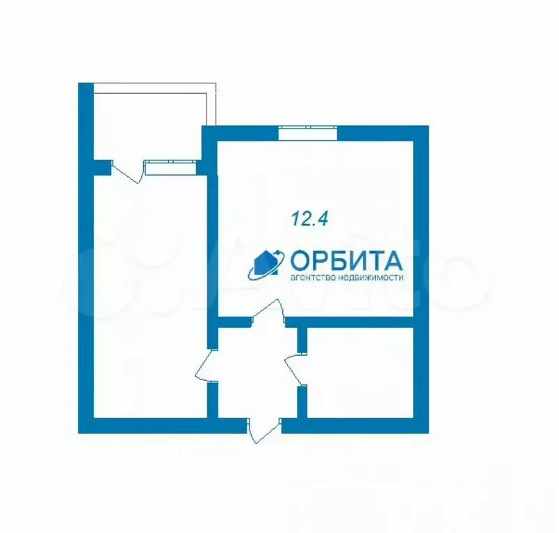 1-к. квартира, 30 м, 8/9 эт. - Фото 0