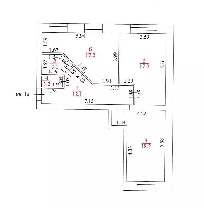 2-к кв. Тверская область, Тверь наб. Афанасия Никитина, 146 (69.7 м) - Фото 1
