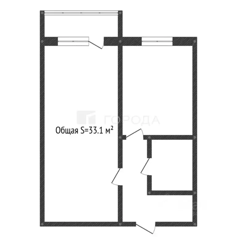 1-к кв. Алтайский край, Барнаул ул. Малахова, 95 (33.1 м) - Фото 1