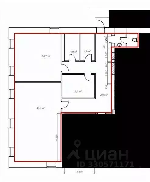 Помещение свободного назначения в Нижегородская область, Лысково ул. ... - Фото 1