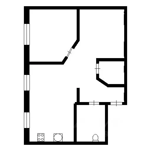 2-к кв. Крым, Симферополь ул. Беспалова, 41 (42.0 м) - Фото 1