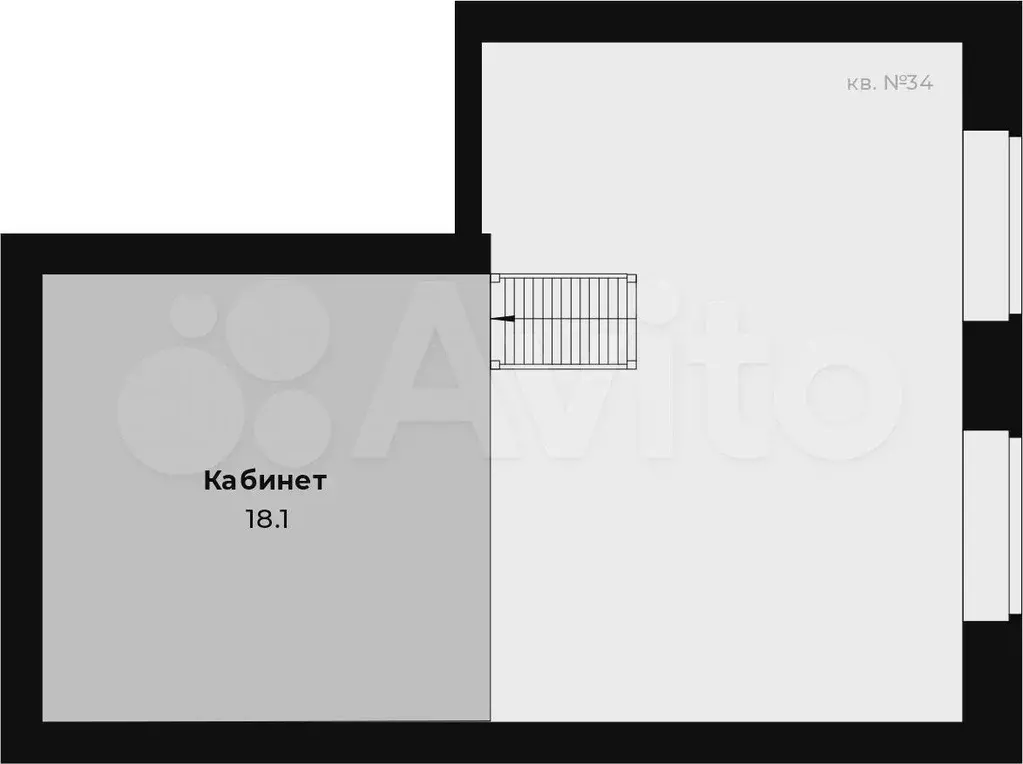 2-к. квартира, 67 м, 2/4 эт. - Фото 1