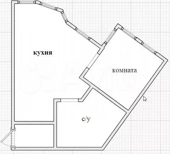 1-к. квартира, 42 м, 4/25 эт. - Фото 0