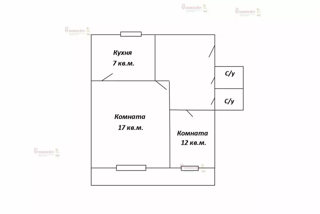 2-комнатная квартира: посёлок Калиново, Советская улица, 26 (47.4 м) - Фото 0