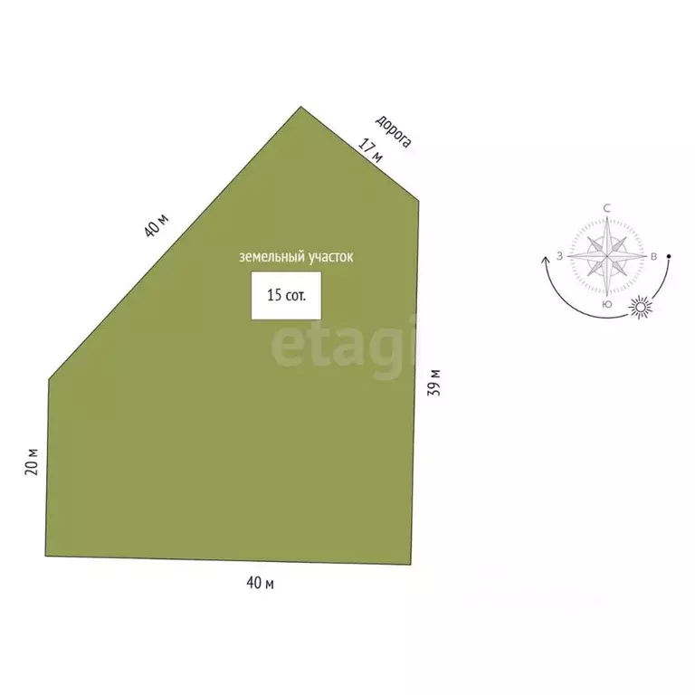 Участок в Пермский край, Пермский муниципальный округ, д. Большакино, ... - Фото 2