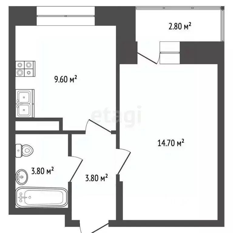 1-к кв. Московская область, Люберцы Зенино ЖК Самолет мкр, ул. Дружбы, ... - Фото 2