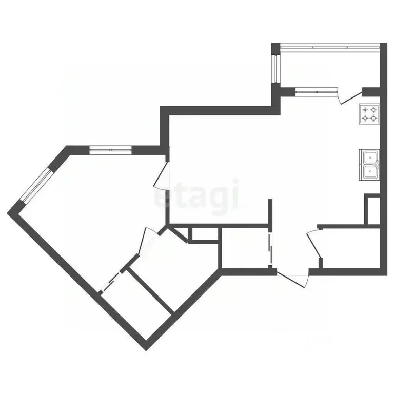 2-к кв. Санкт-Петербург Благодатная ул., 50 (44.0 м) - Фото 2